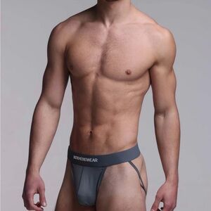 Box Menswear Precisio Jockstrap- Colosseum Grey M new